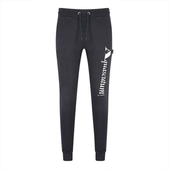 Aquascutum Unisex Adult Logo Sweatpants / Navy